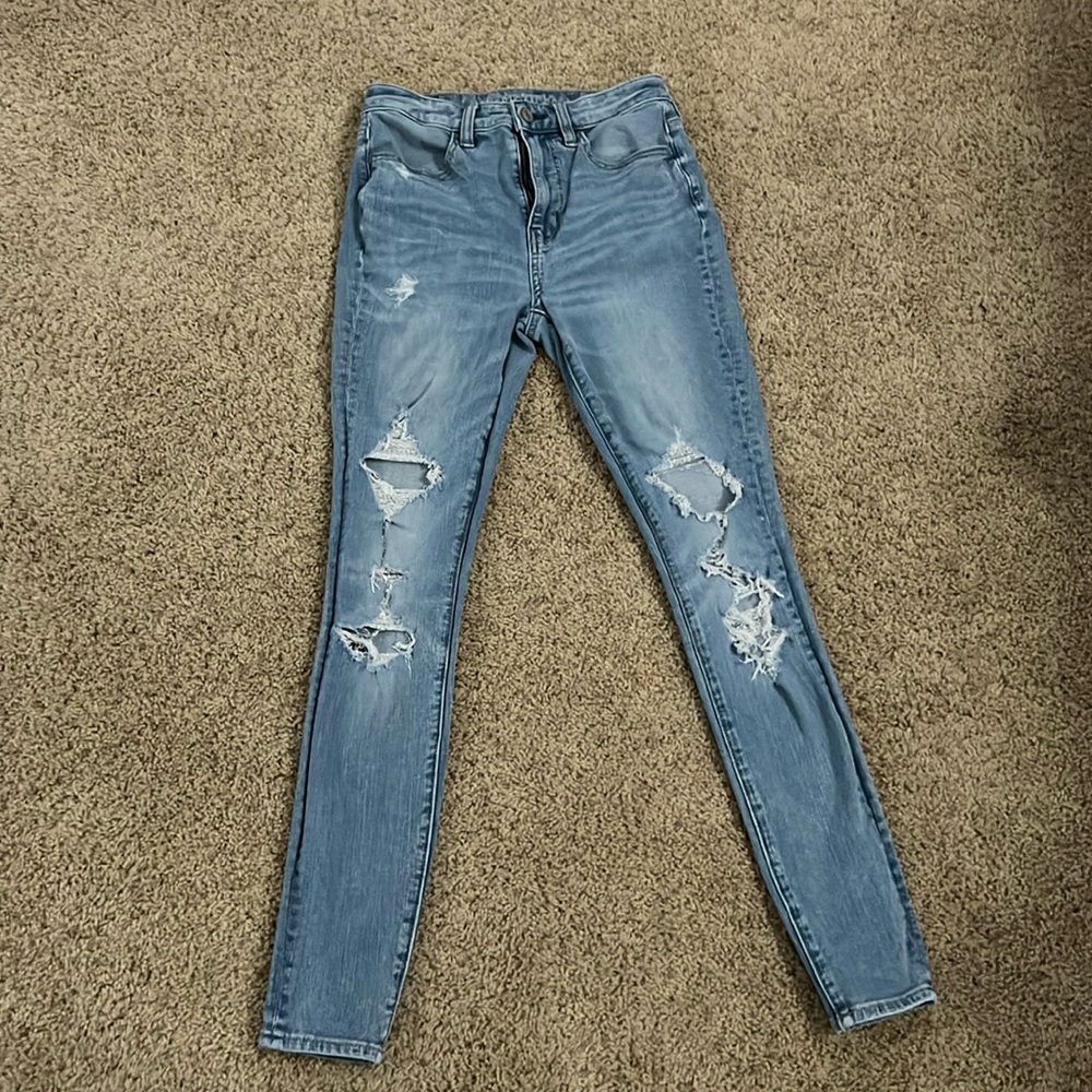 American Eagle super high rise, jagging size 2 regular
